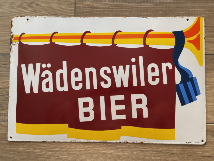 Wädenswiler Bier Emailschild