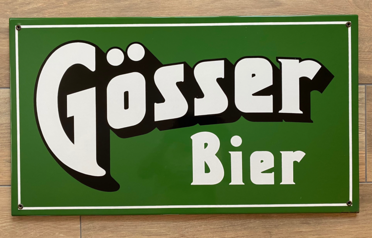 Gösser Bier Emailschild