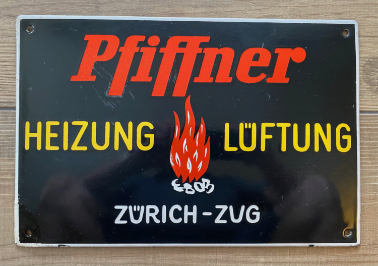 Pfiffner (Heizung / Lüftung) Emailschild